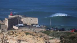 Nazare lighthouse view