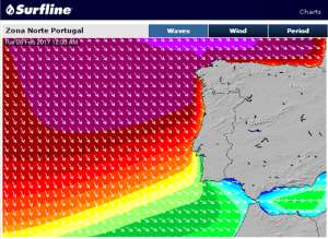 Nazaré waiting for big swell on Tuesday
