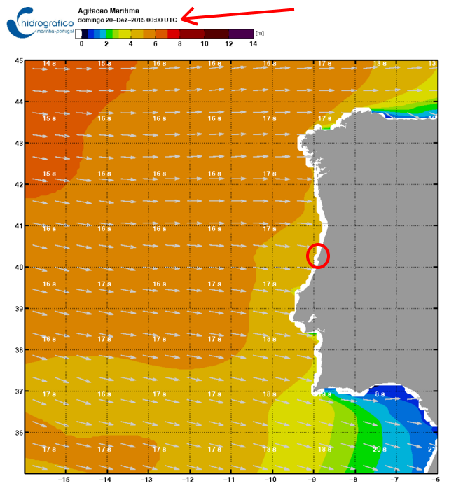 Prevista grande ondulação de 19 a 21 Dezembro