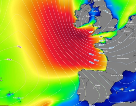 sea level map