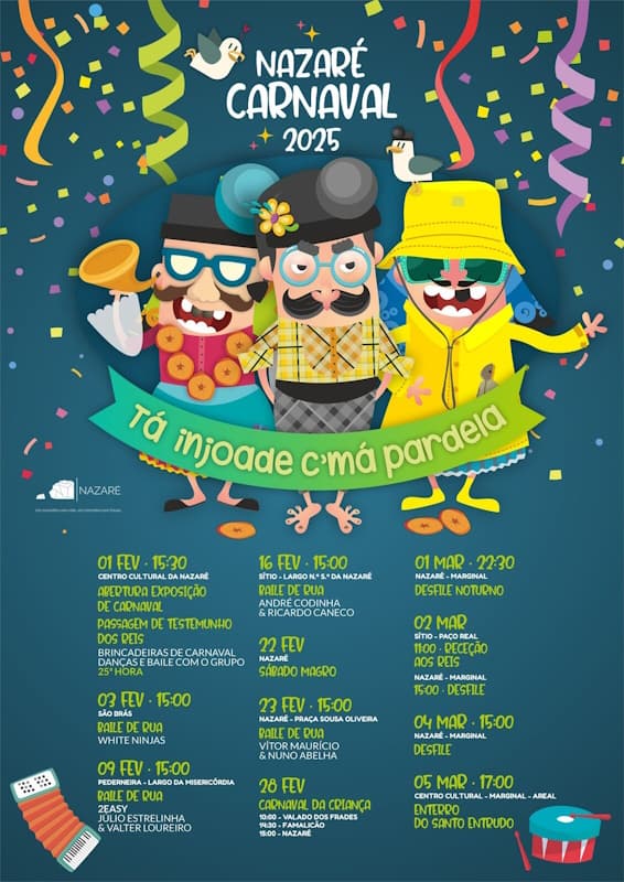 Nazaré Carnival 2025 Poster